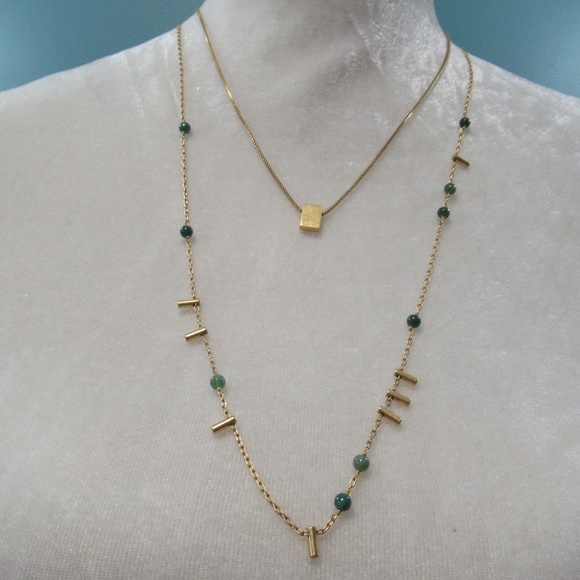 Madewell Jewelry - Madewell Boho Gold Tone Duo Necklace Set